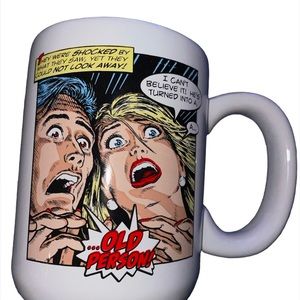 Laid Back CS1424 Men's Old Person Milestone Birthday Ceramic Mug, 14-Ounce